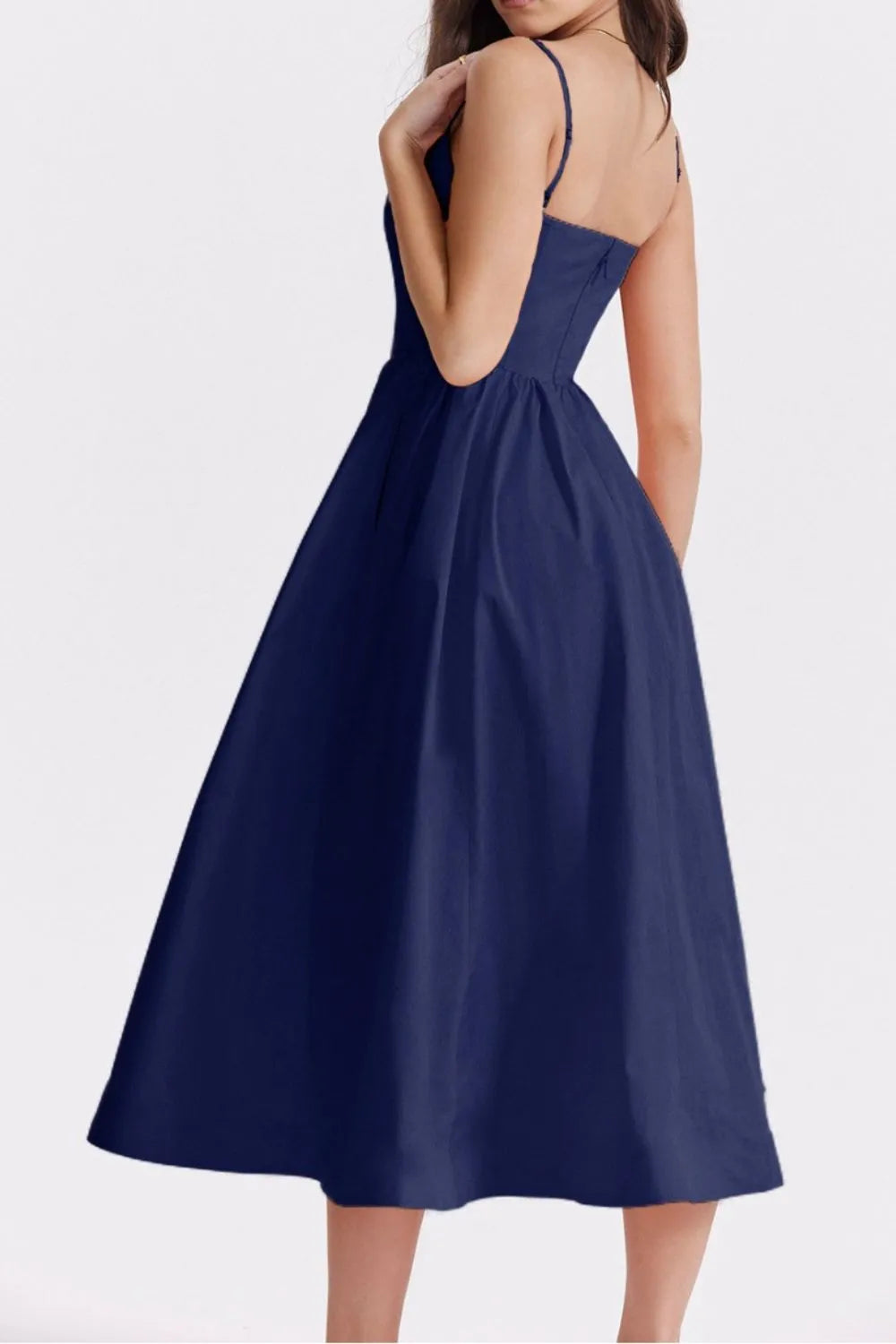 Floral Print Spaghetti Strap Midi Dress