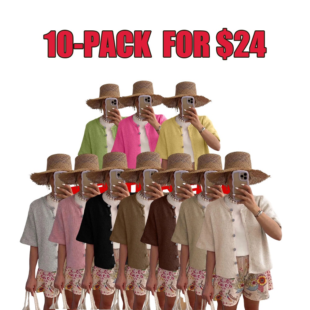 Summer Breeze Women's Short Sleeve Cardigan (XS–5XL)