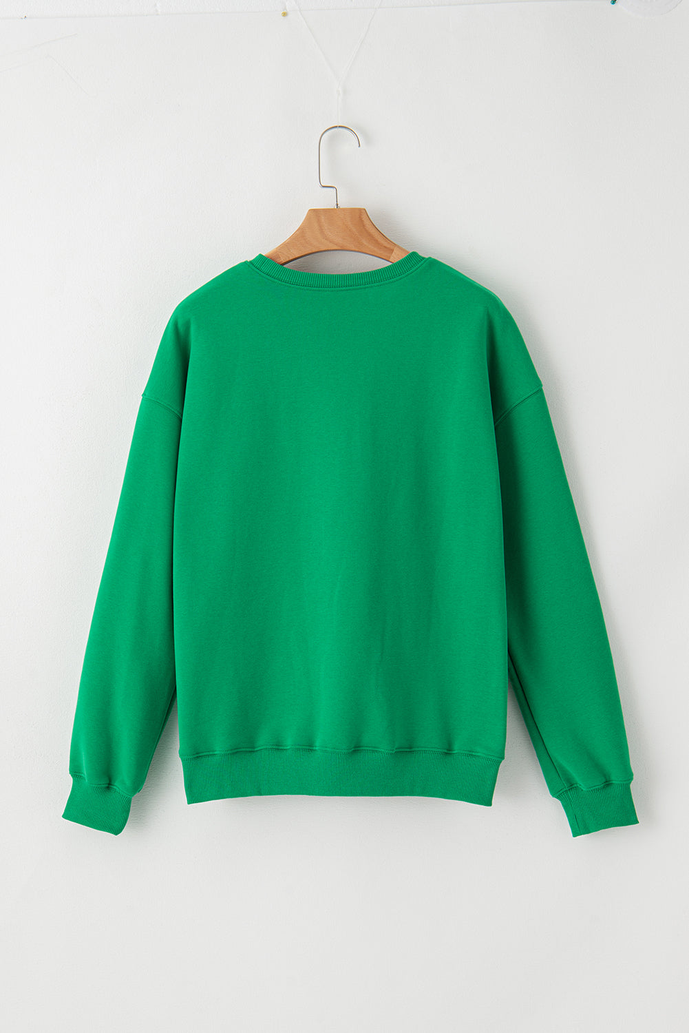 St. Patrick's Lucky Sequined Top Loose T-Shirt