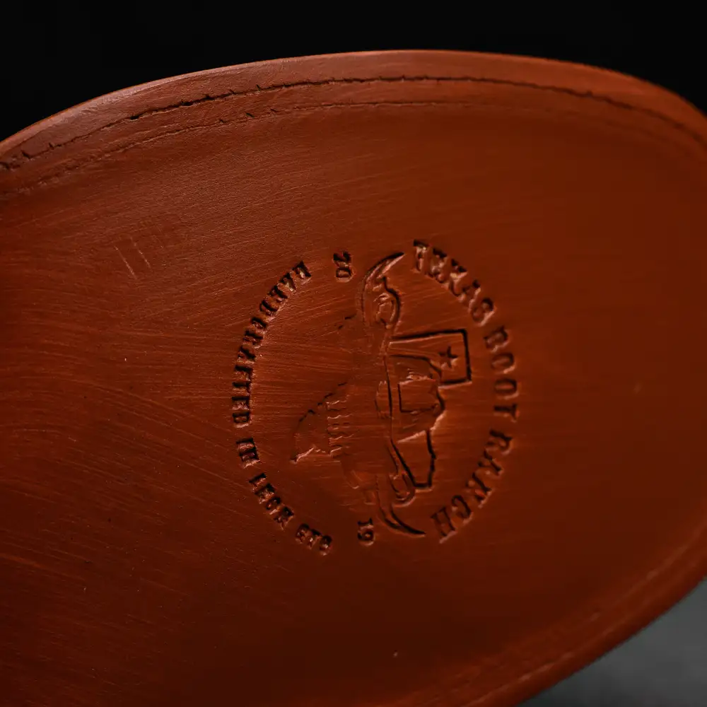 Cognac Ostrich Leather Boots - Square Toe