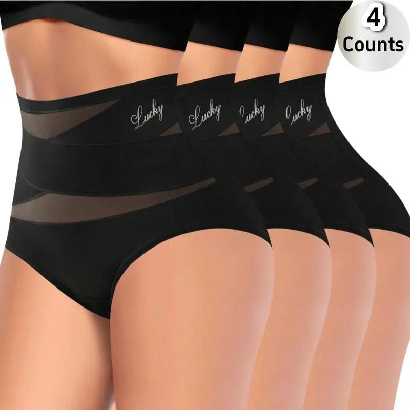 4-Pack High-Waist Shaping Panties for Women