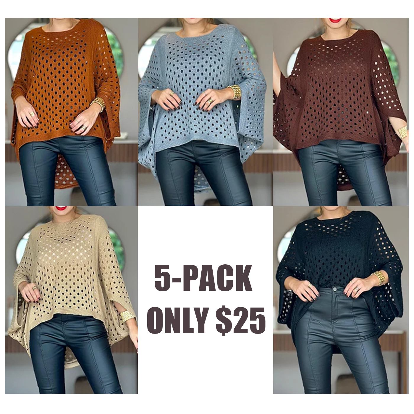 Casual Hollow Knit Sun Protection Top for Women - Versatile Vacation Pullover