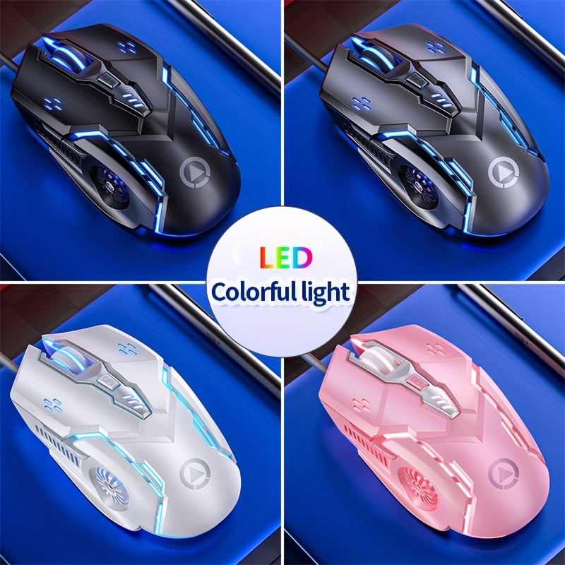 RGB Wired Gaming Mouse With Silent Clicks
