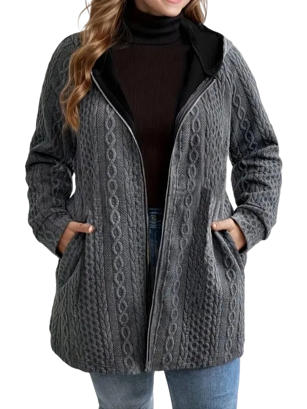 Women's Solid Color Pocket Coat