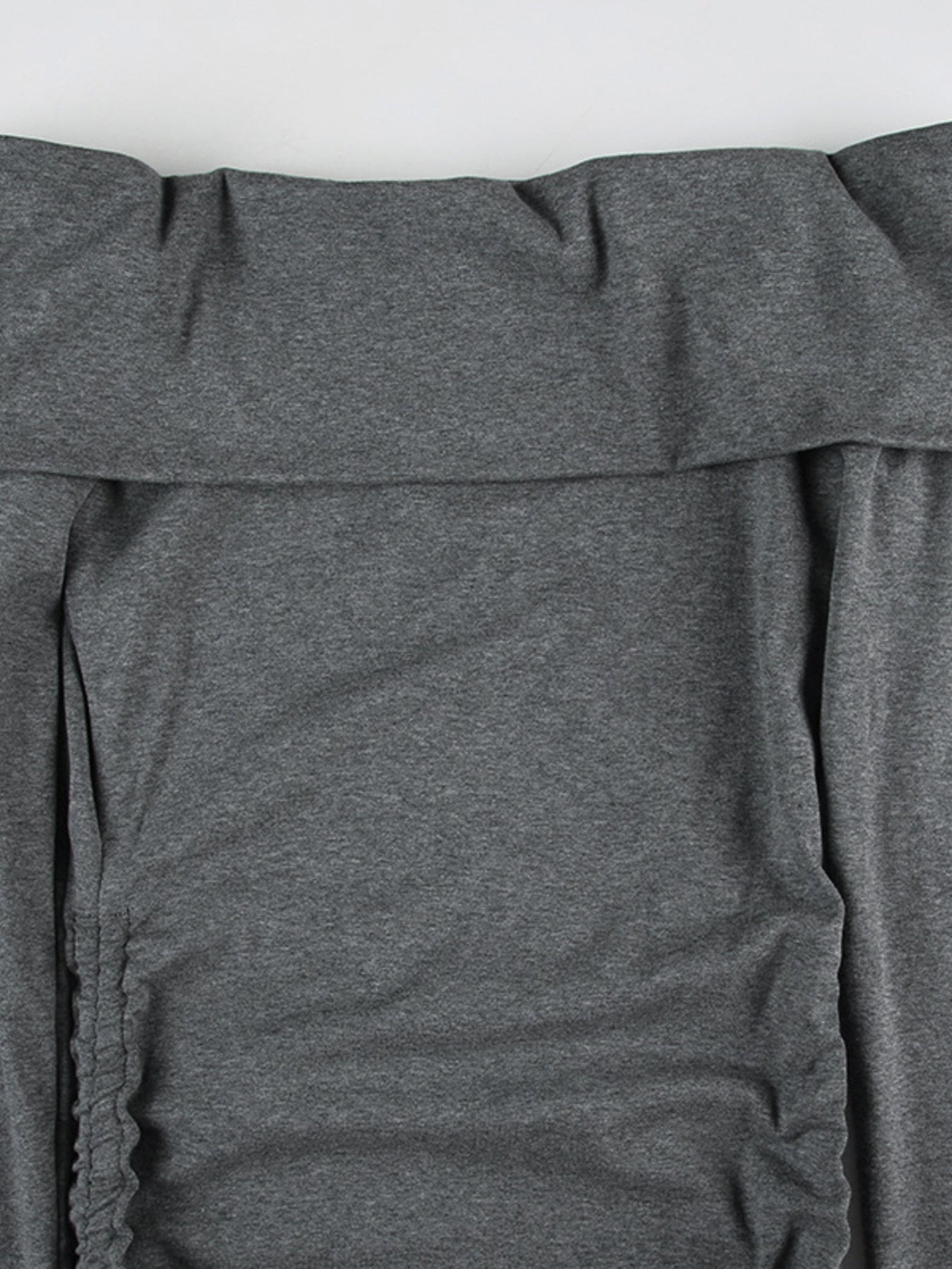 Off-Shoulder Ruched Bodycon Mini Dress