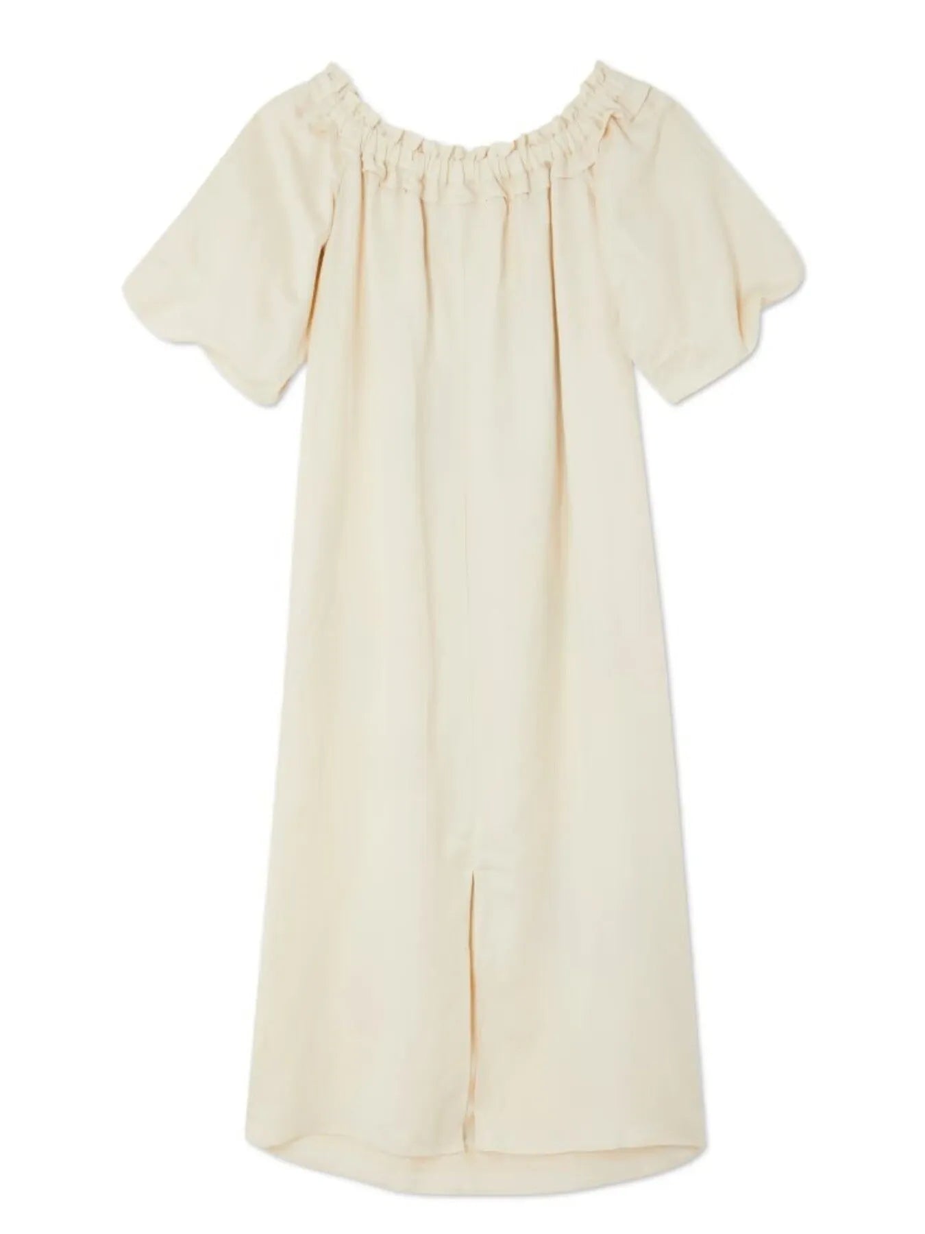 Frill Printed Off-Shoulder Dress