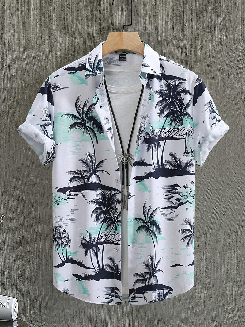 Men's Vacation Short Sleeve Printed Shirts Tops