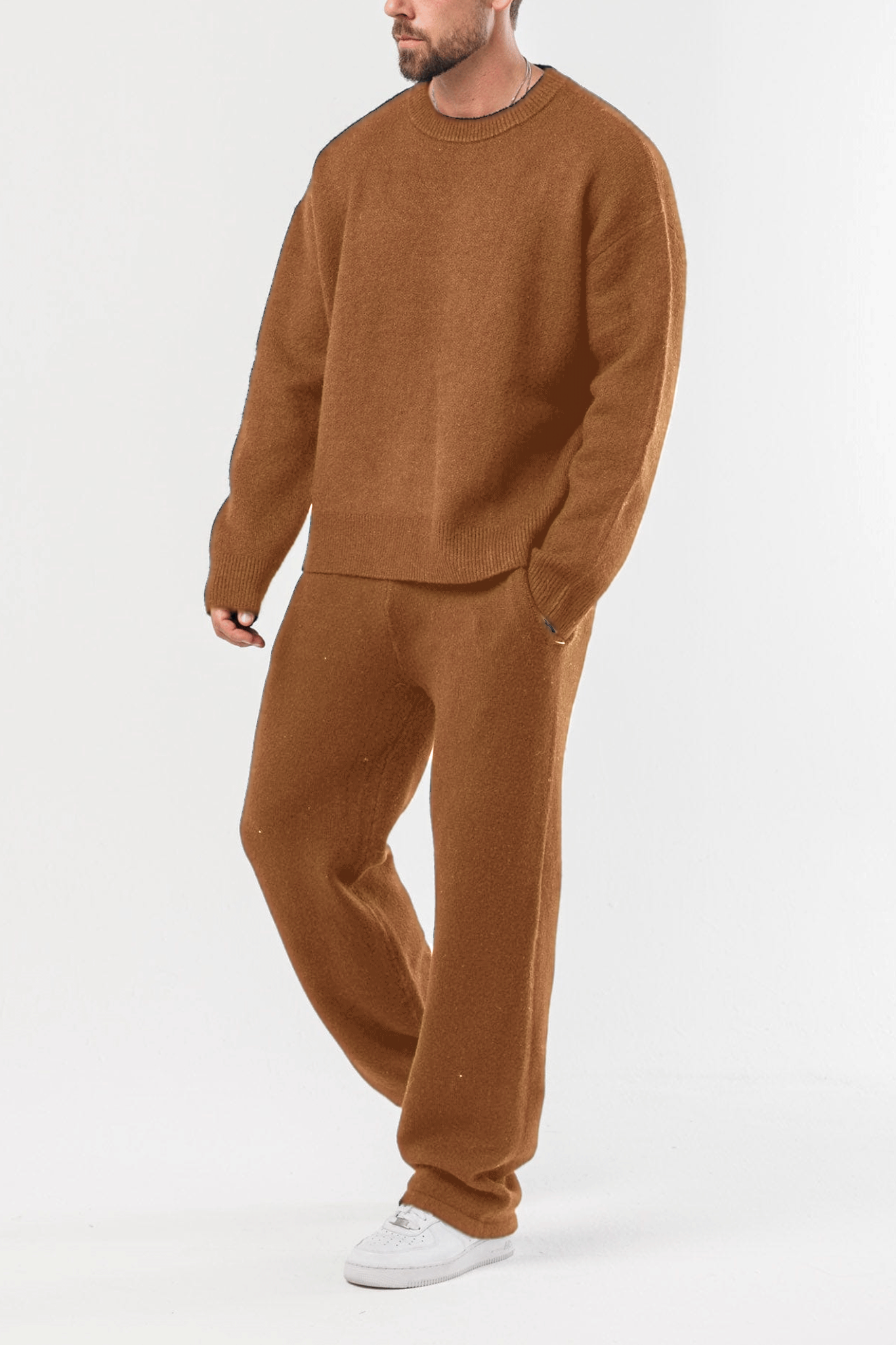 🔥Last Day Promotion!🔥Men’s Classic Knit Sweater Set – Everyday Comfort Outfit