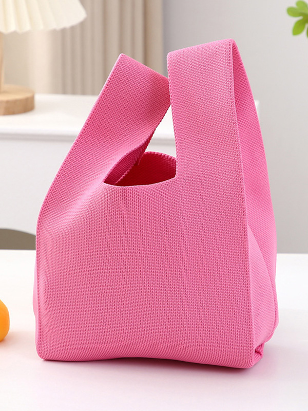 Geometric Solid Color Handbags