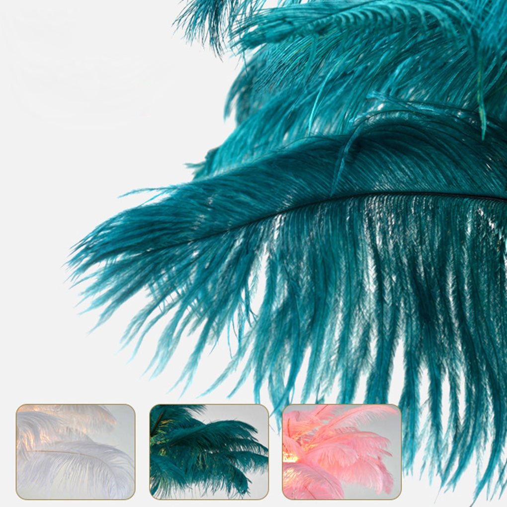 Nordic Vertical Feathers LED Simple Luxurious Delicate Elegant Design Floor Lamp