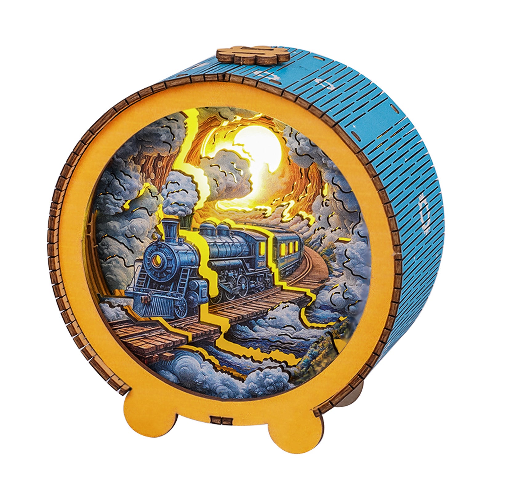 Steam Train Kit - 3D Wooden Puzzle Night Light