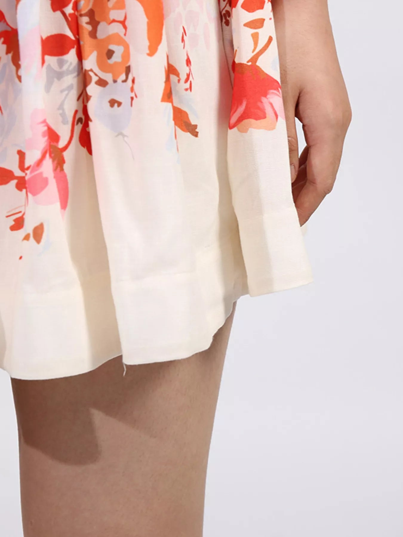 Floral Print Sleeveless A-Line Mini Dress