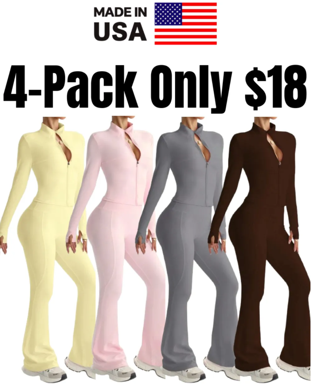 Women's Street Style 2-Piece Bodycon Activewear Set