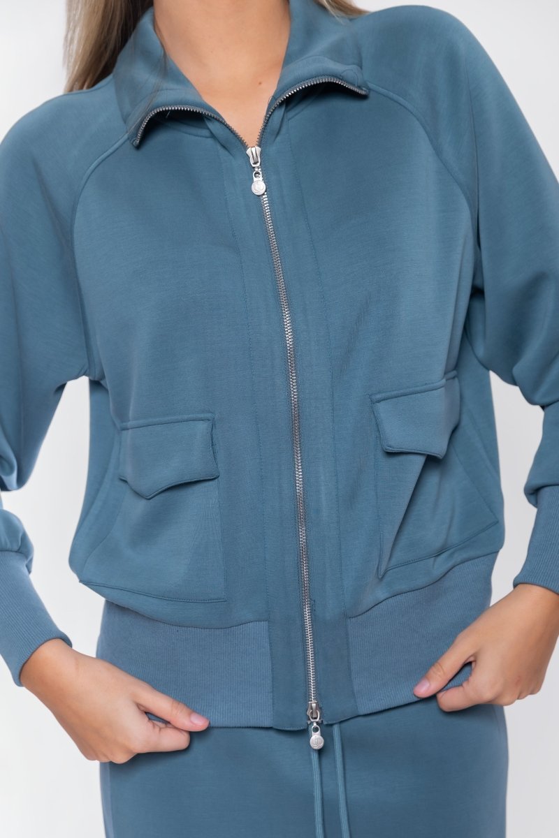 Mina Zip Up Jacket (Sage)