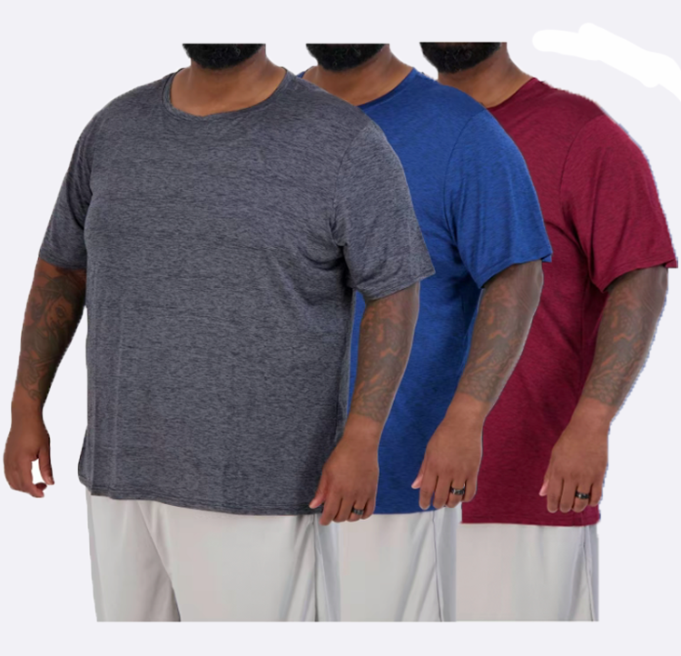 Men's Dry-Fit Performance Long Sleeve T-Shirts (3XT–5XT) – 6 Pack Moisture-Wicking Activewear