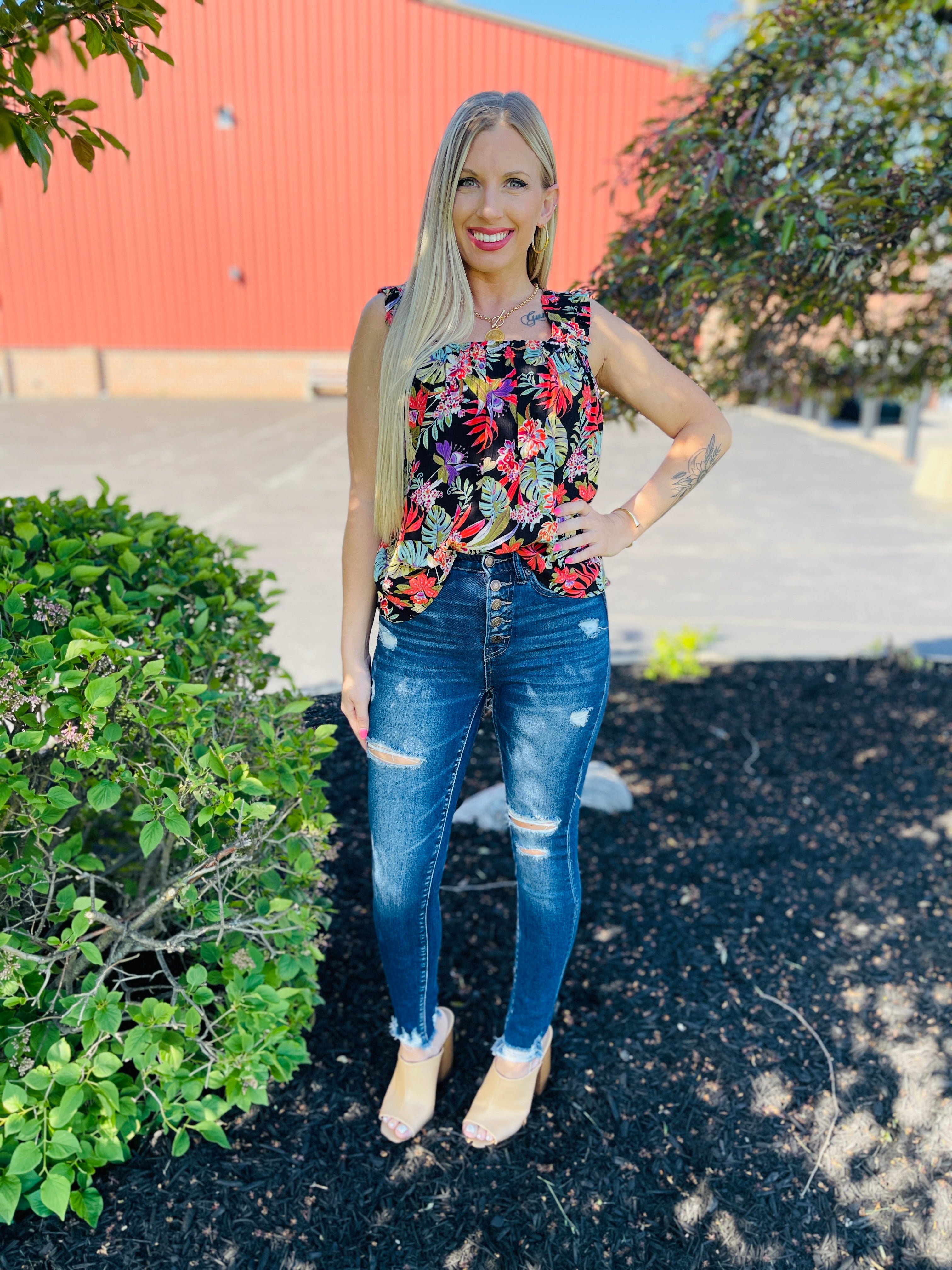 DOORBUSTER! I Like Big Button Fly Skinny Jeans