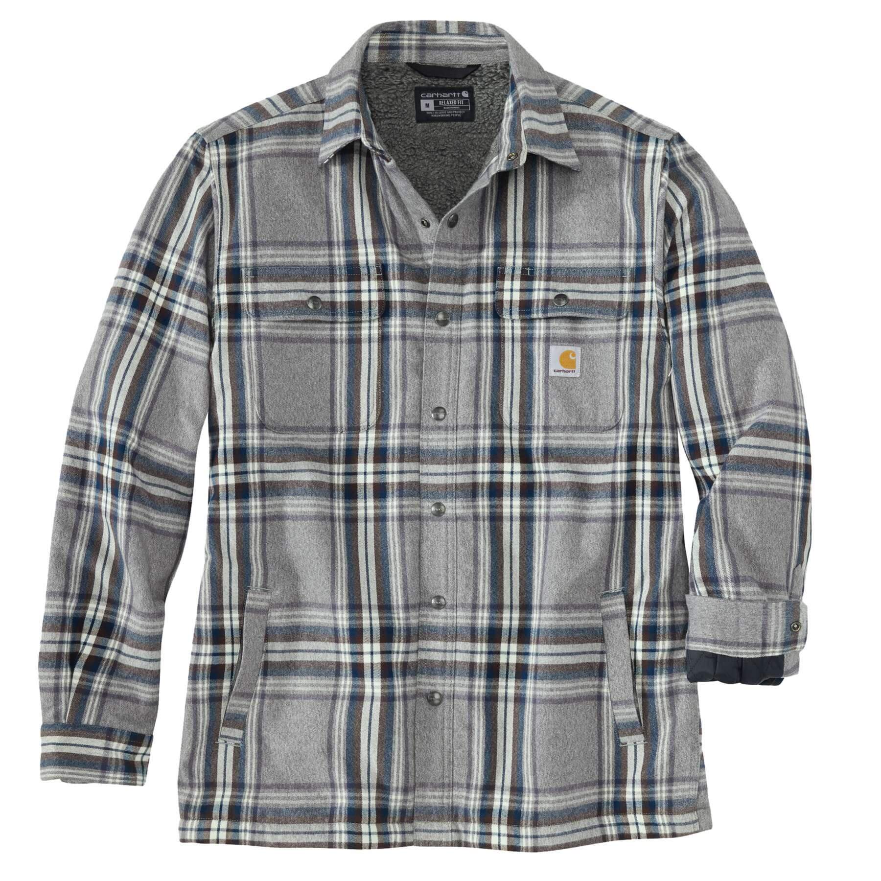 CHT Heavyweight Flannel Relaxed fit Sherpa Lined Shirt Jacket 105430