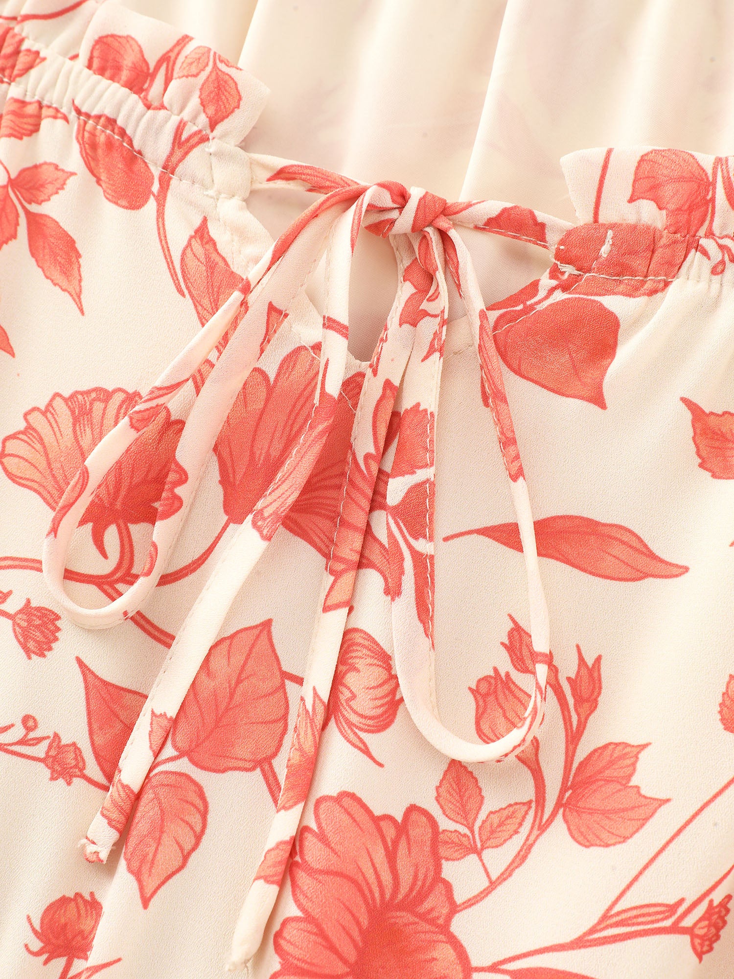 Floral Ruffled Edge Tiered Maxi Dress