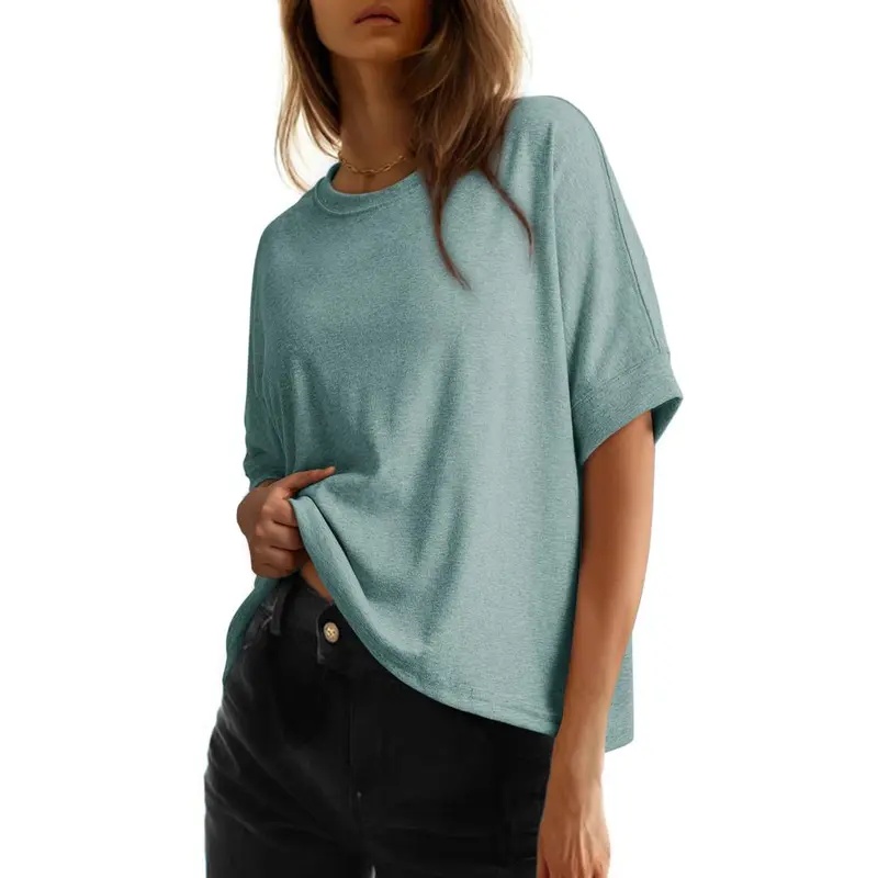 Women's Tops for Women 2026 Loose Oversized Basic Tee Comfortable Soft Fabric Flattering Fit