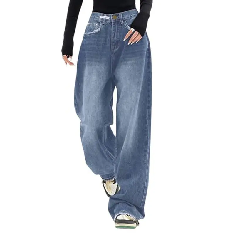 Wide Leg Baggy Jeans for Women