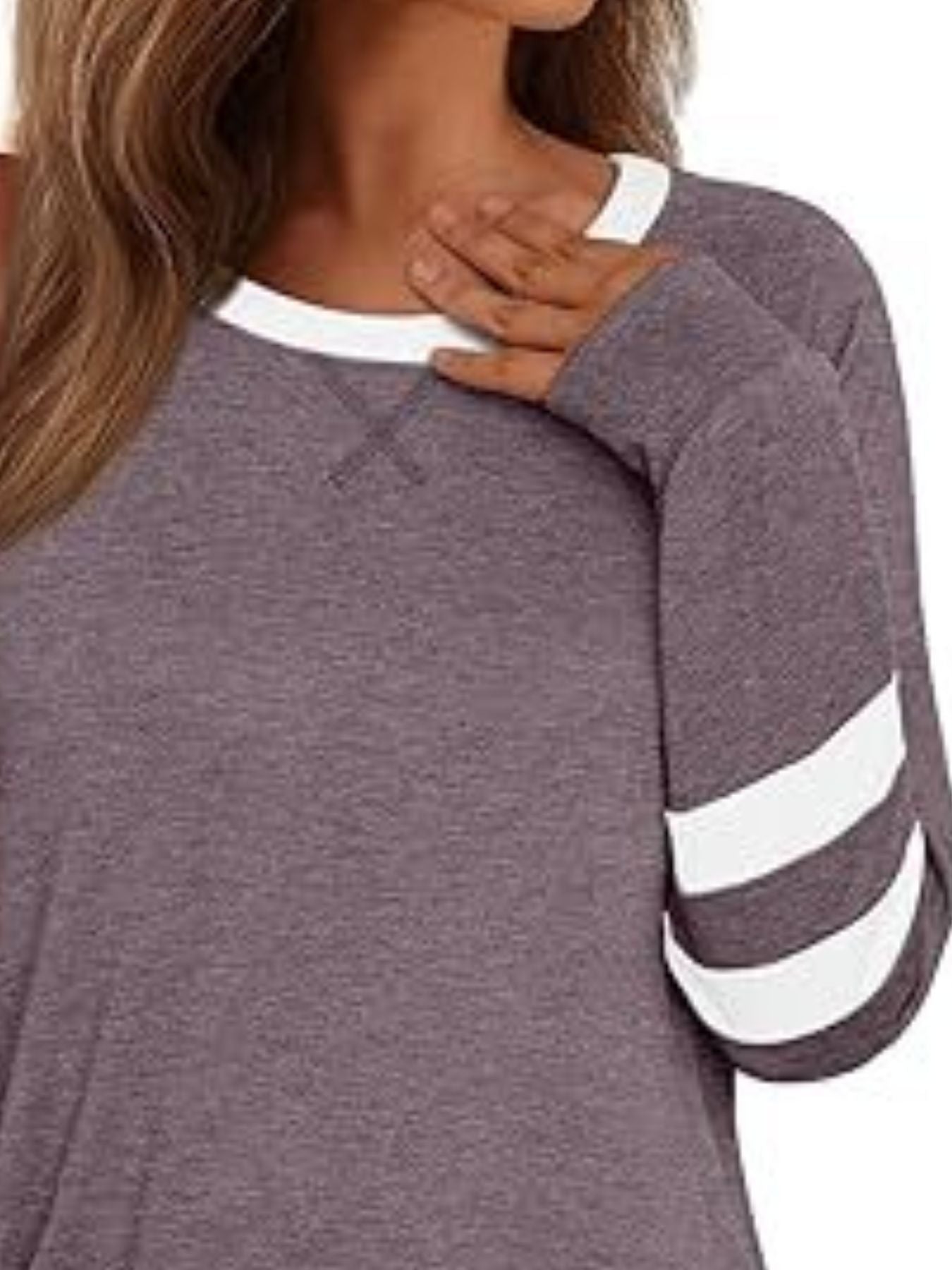 Casual Striped Round Neck T-Shirt
