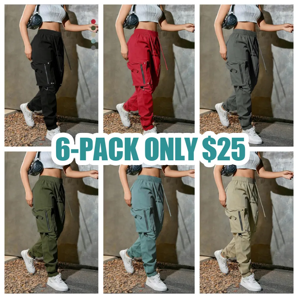 Women's Drawstring Cargo Pants