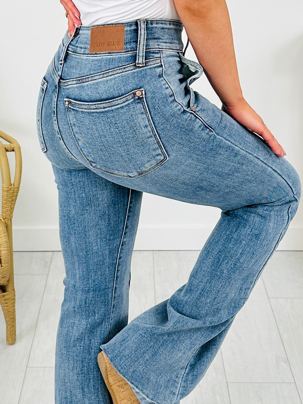Judy Blue Stop and Stare Flare Jeans