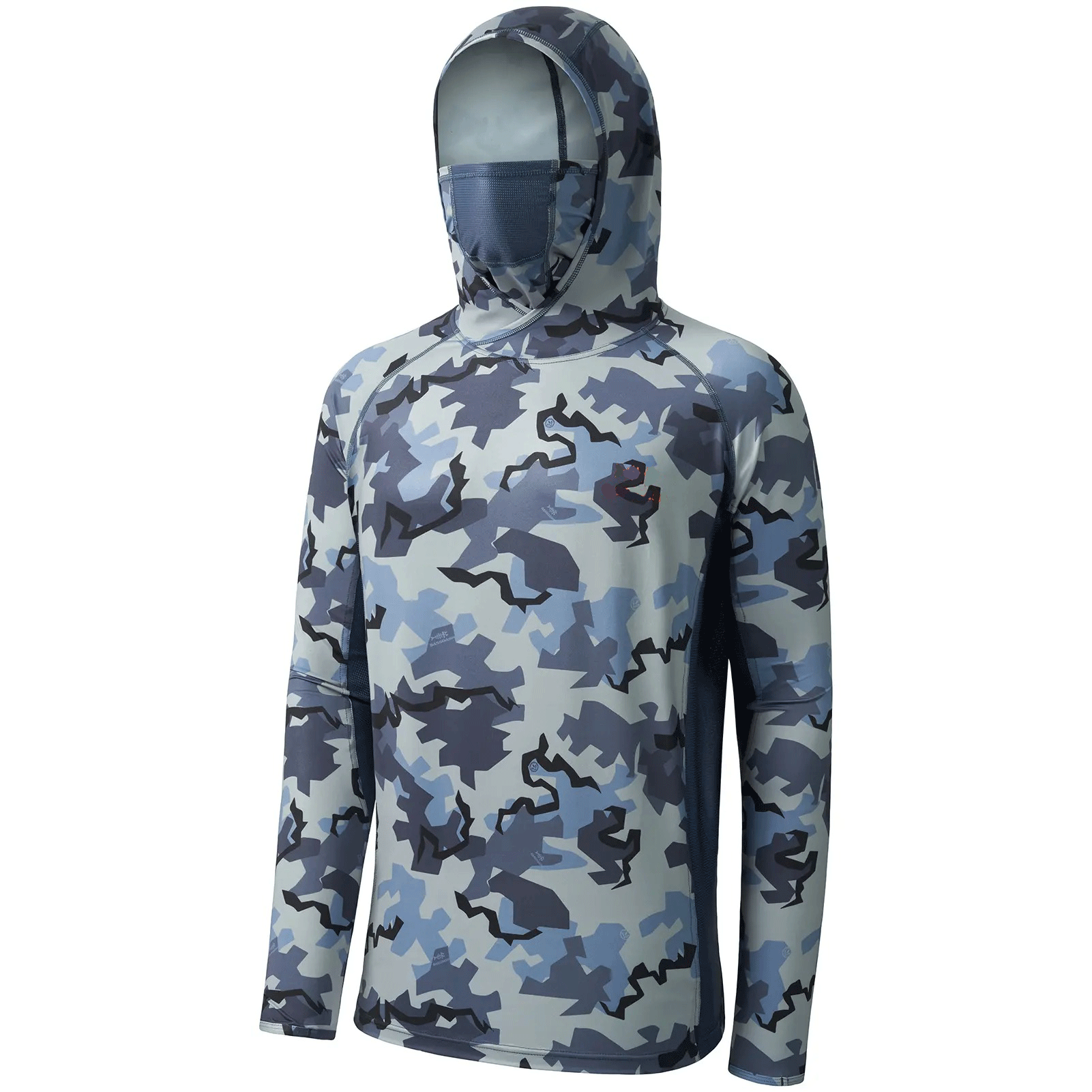 Men’s UPF 50+ Camo Long Sleeve Outdoor Hoodie – Hunting & Fishing Performance Shirt