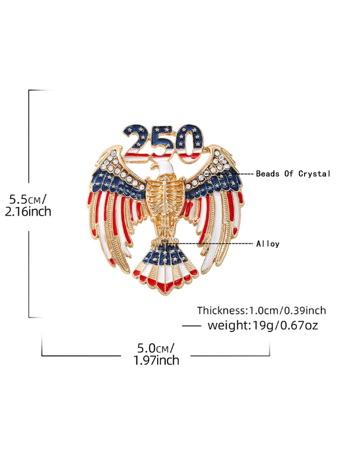 Unisex 250Th Anniversary Brooch For The Founding Of The United States