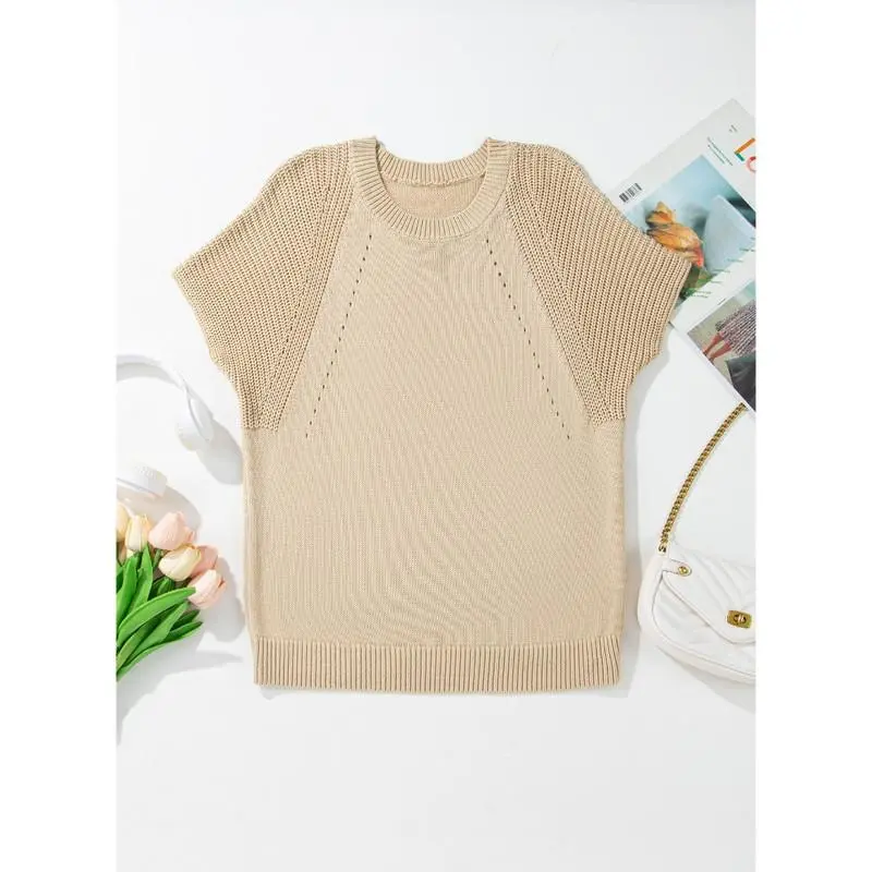 Women's Short-sleeved Knit Shirt