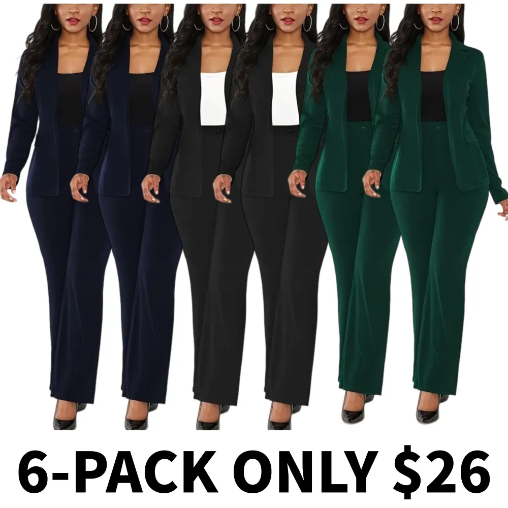 Women's solid color two-piece set