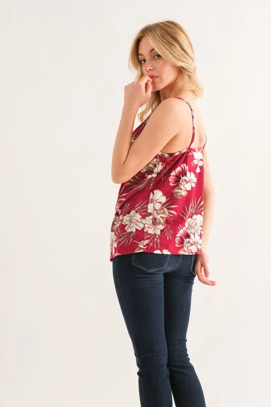 Floral Printed Casual Tank Top
