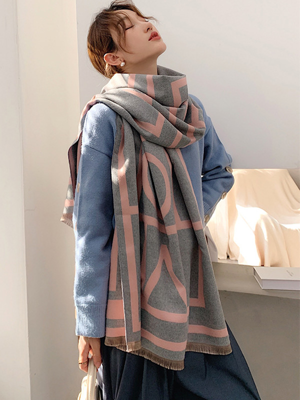 Imitation Cashmere Double-Sided Shawl