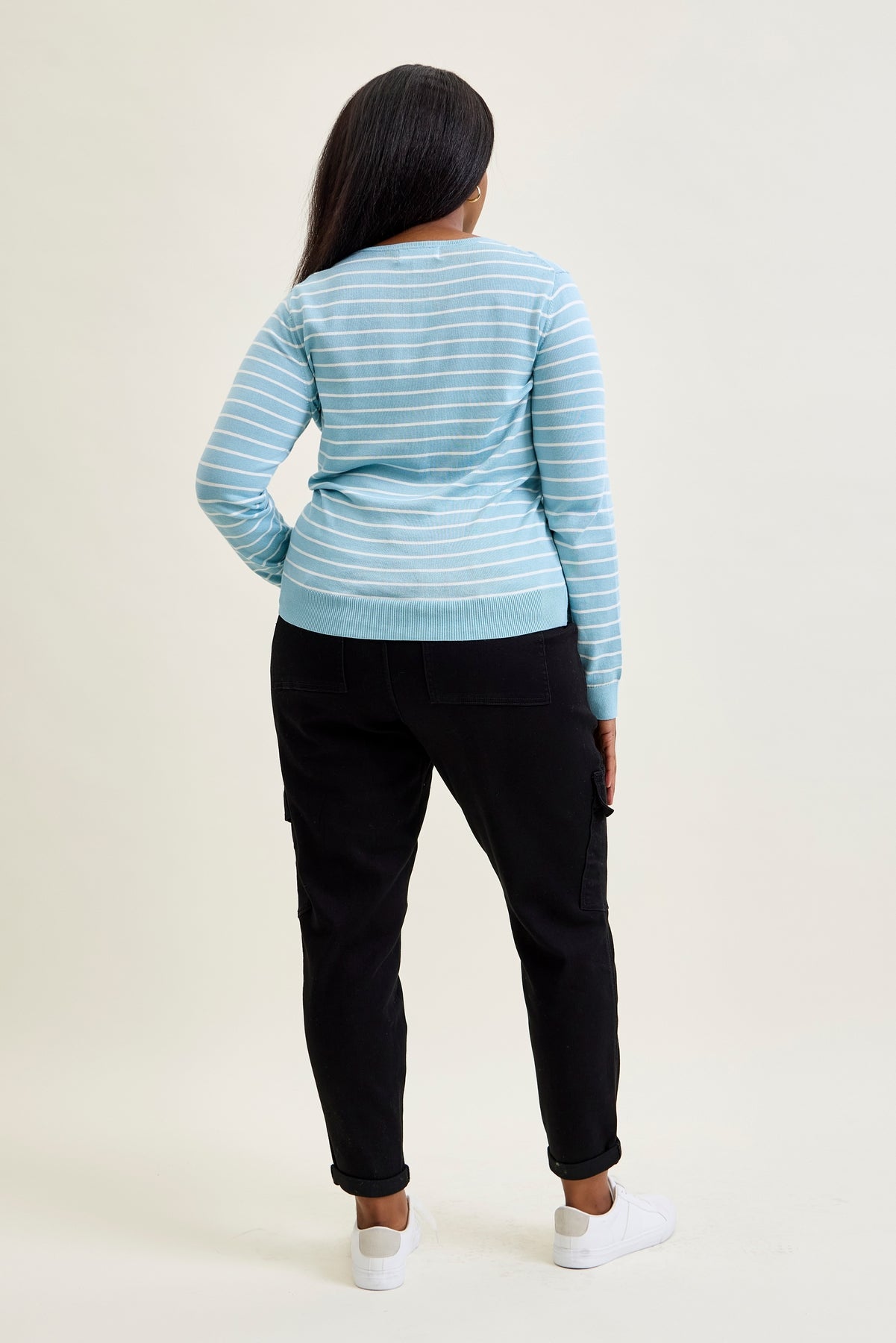 Celeste High Rise Cuffed Cargo Joggers - PLUS