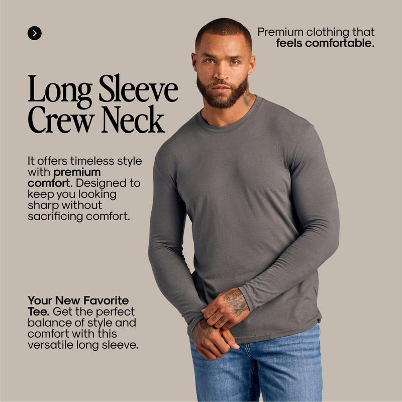 Classic Long Sleeve Crew Neck Tee — Everyday Essential