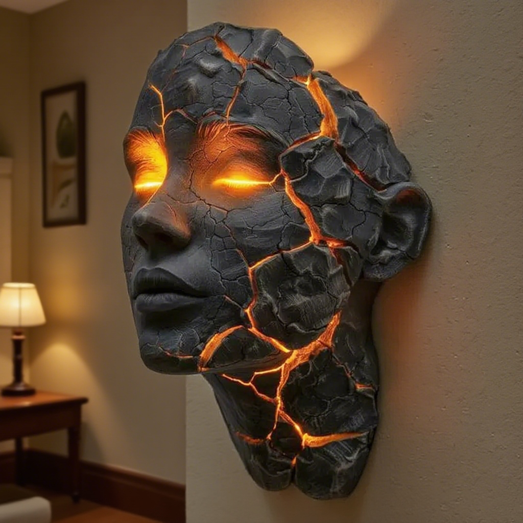 Cracked Soul Wall Light