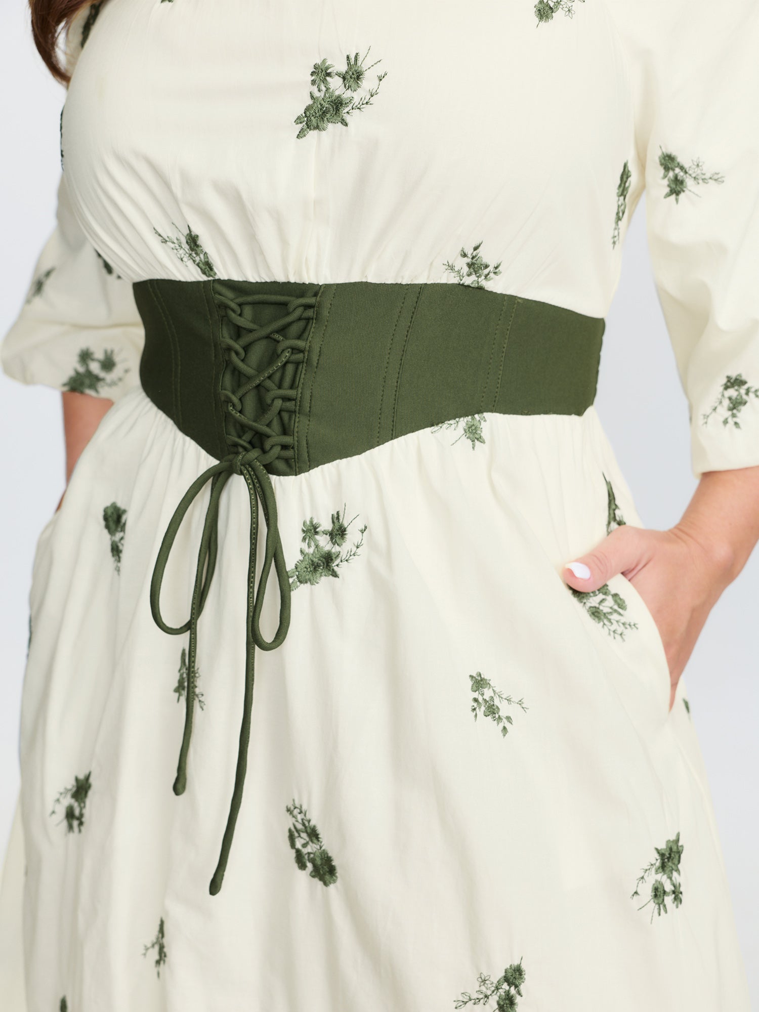 2-in-1 Embroidered Tulle Maxi Dress