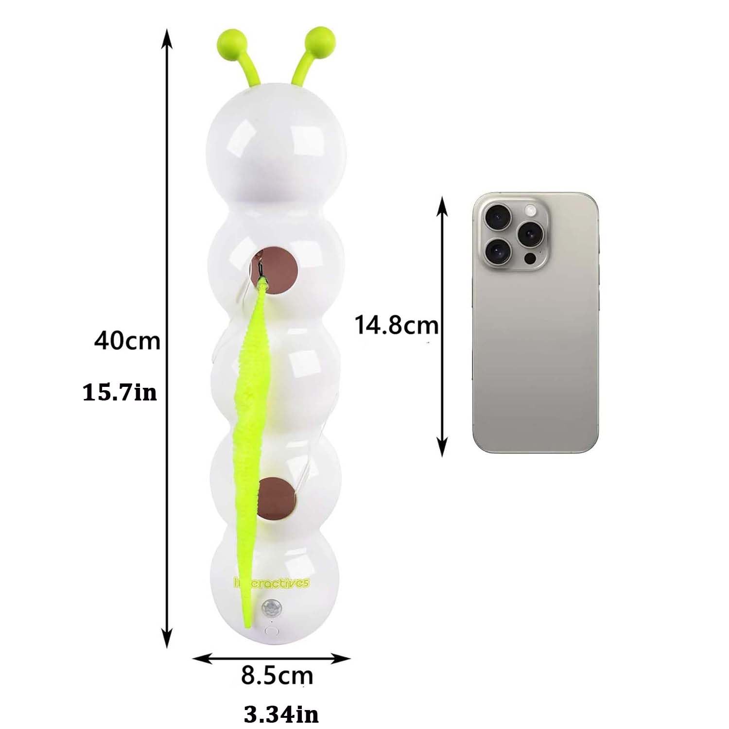 Motion Cat Toy With Worm