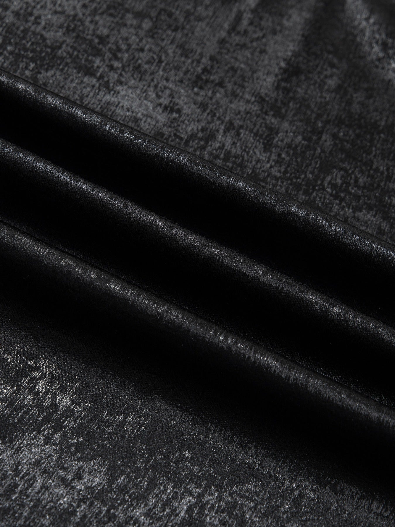 Metallic Round Neck Cap Sleeve Tee