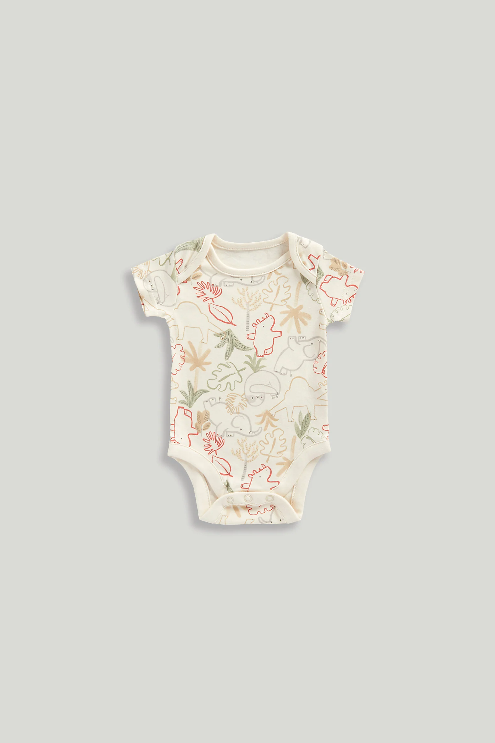 5 Pack Animal Yoga Short-Sleeved Bodysuits