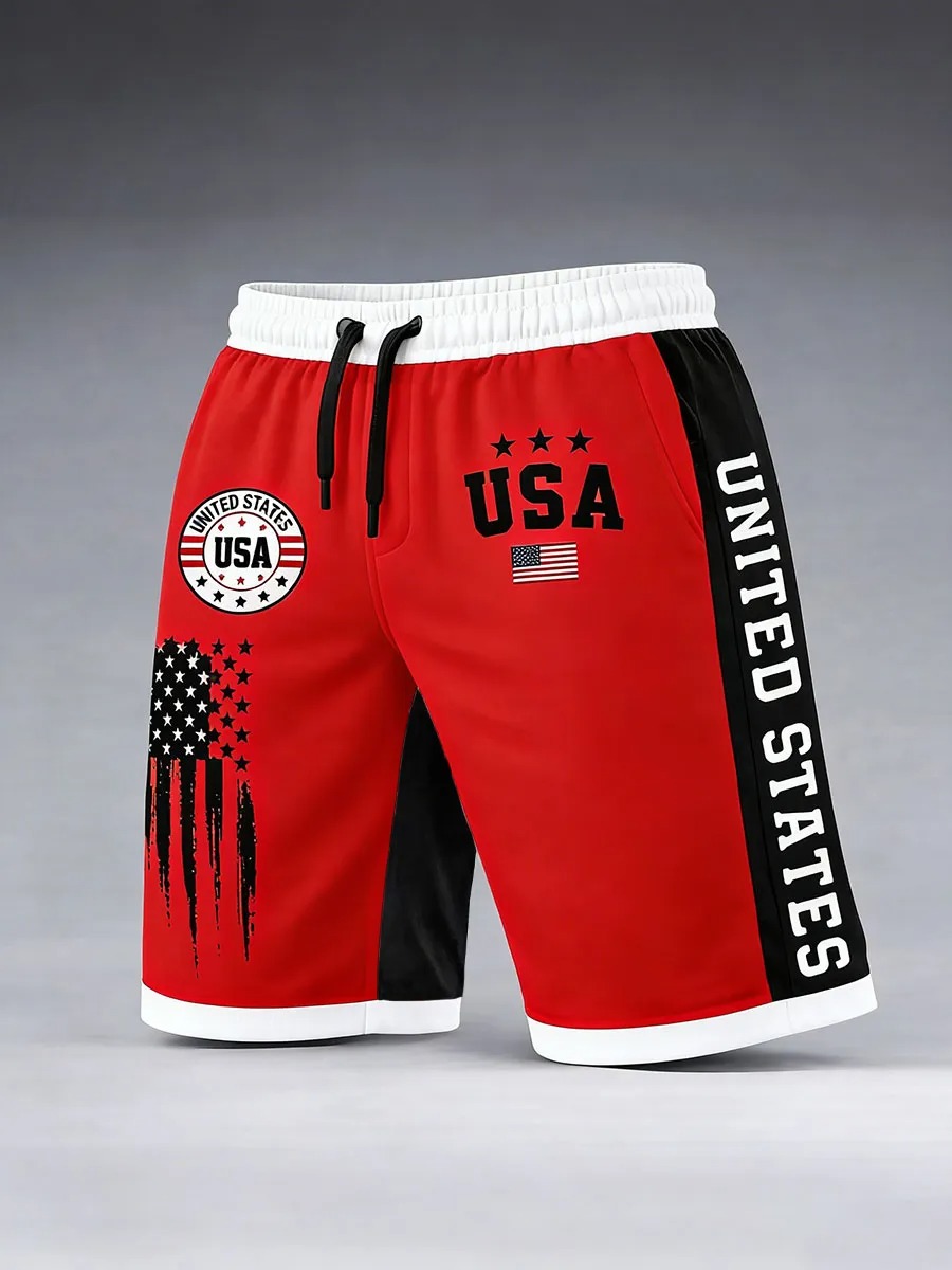 Men's American Flag Shorts