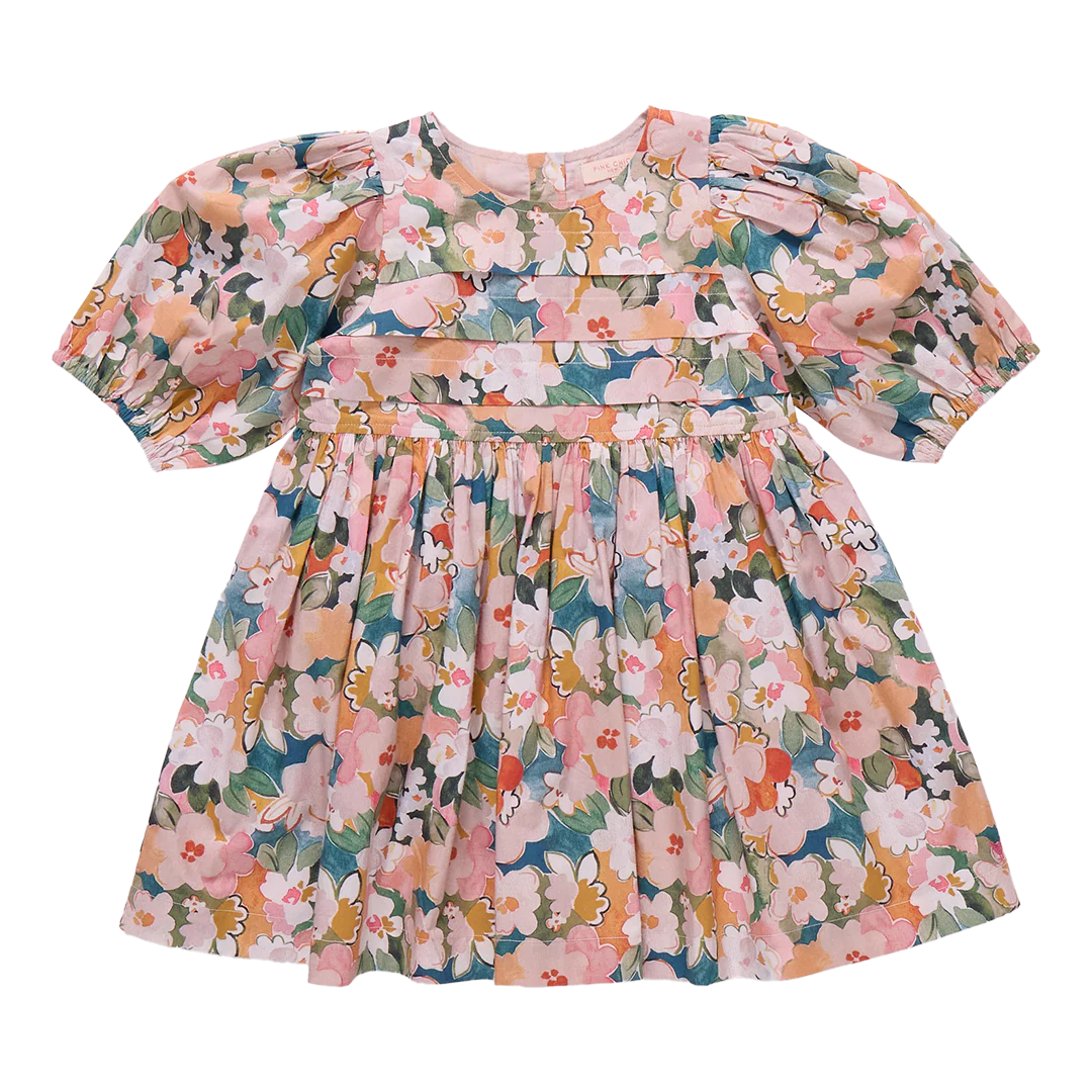 Evelyn Watercolor Floral Dress