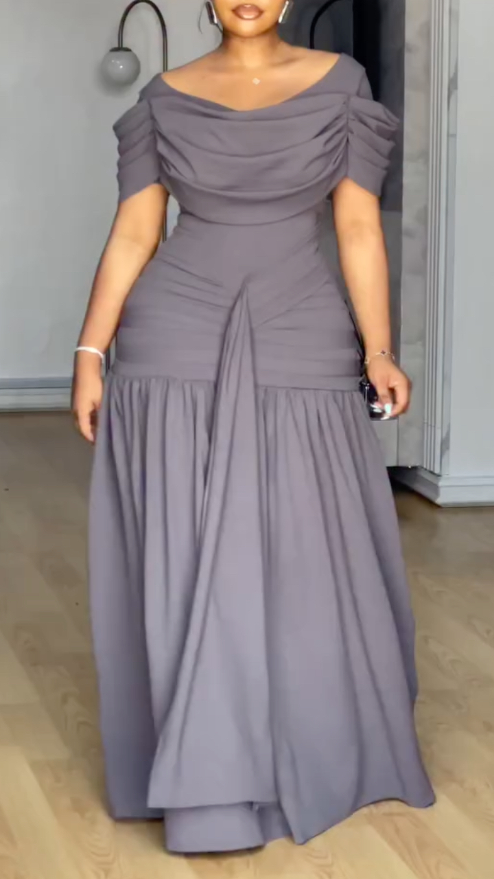 Women's Off-shoulder Fishtail Dress