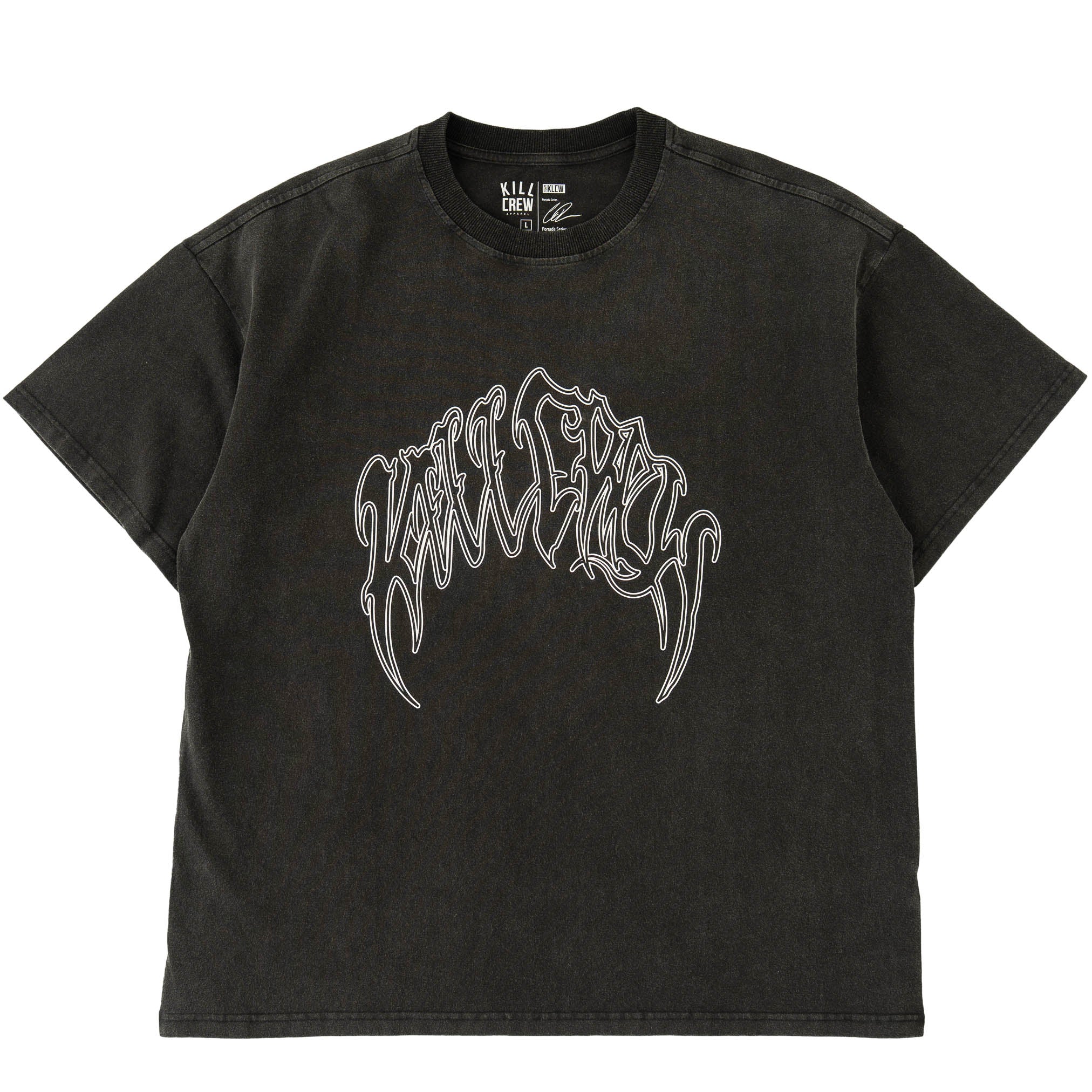 RELAXED FIT LUX EVIL EYE T-SHIRT - BLACK