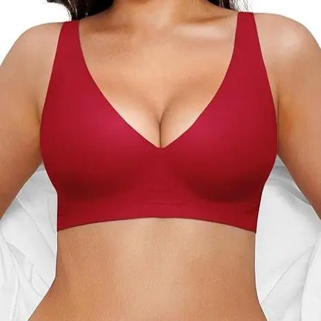 Wireless No Underwire Leopard Print Jelly Bra Everyday Comfort Push Up Seamless T-Shirt Bra