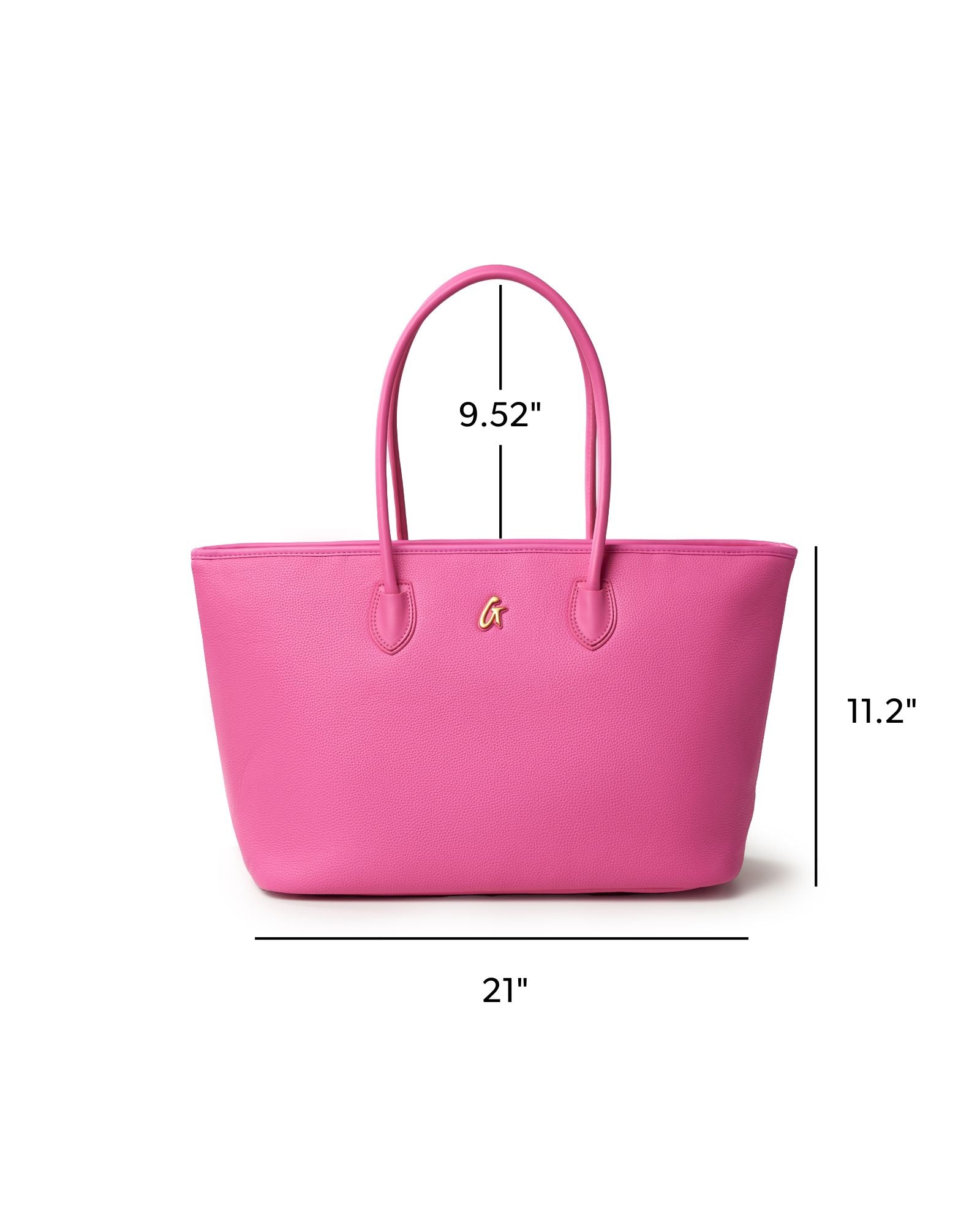 PEBBLE TOTE BAG - HOT PINK