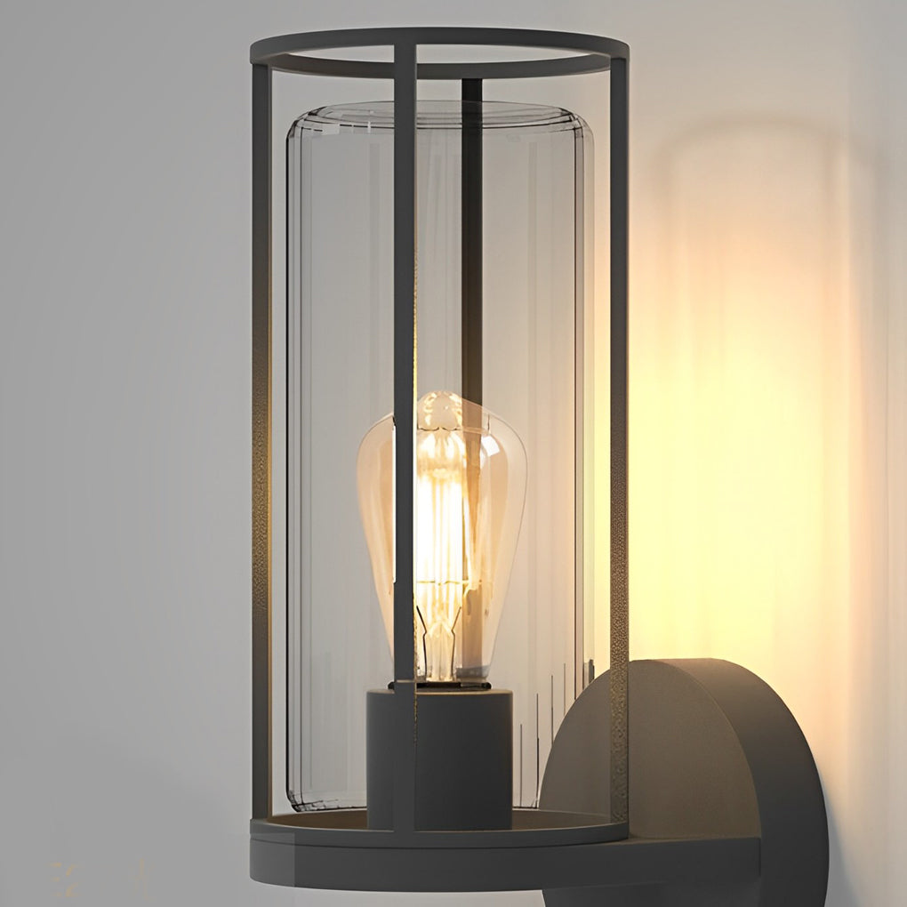 Minimalist Round Waterproof Retro Wall Lamp Outdoor Lawn Lights Path Lights