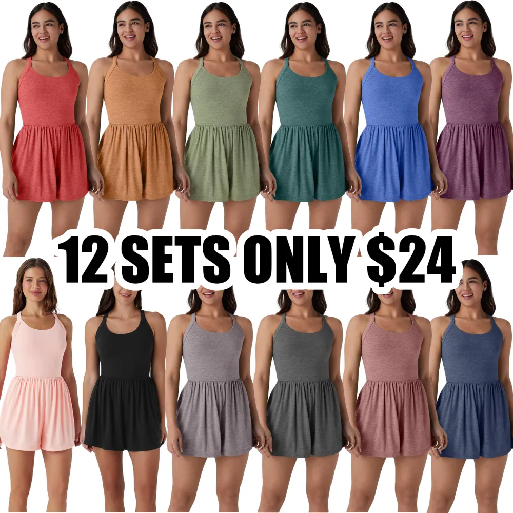 Women’s Backless Twisted Romper – 2-in-1 Resort Fit with Side Pockets | Easy Peezy Edition