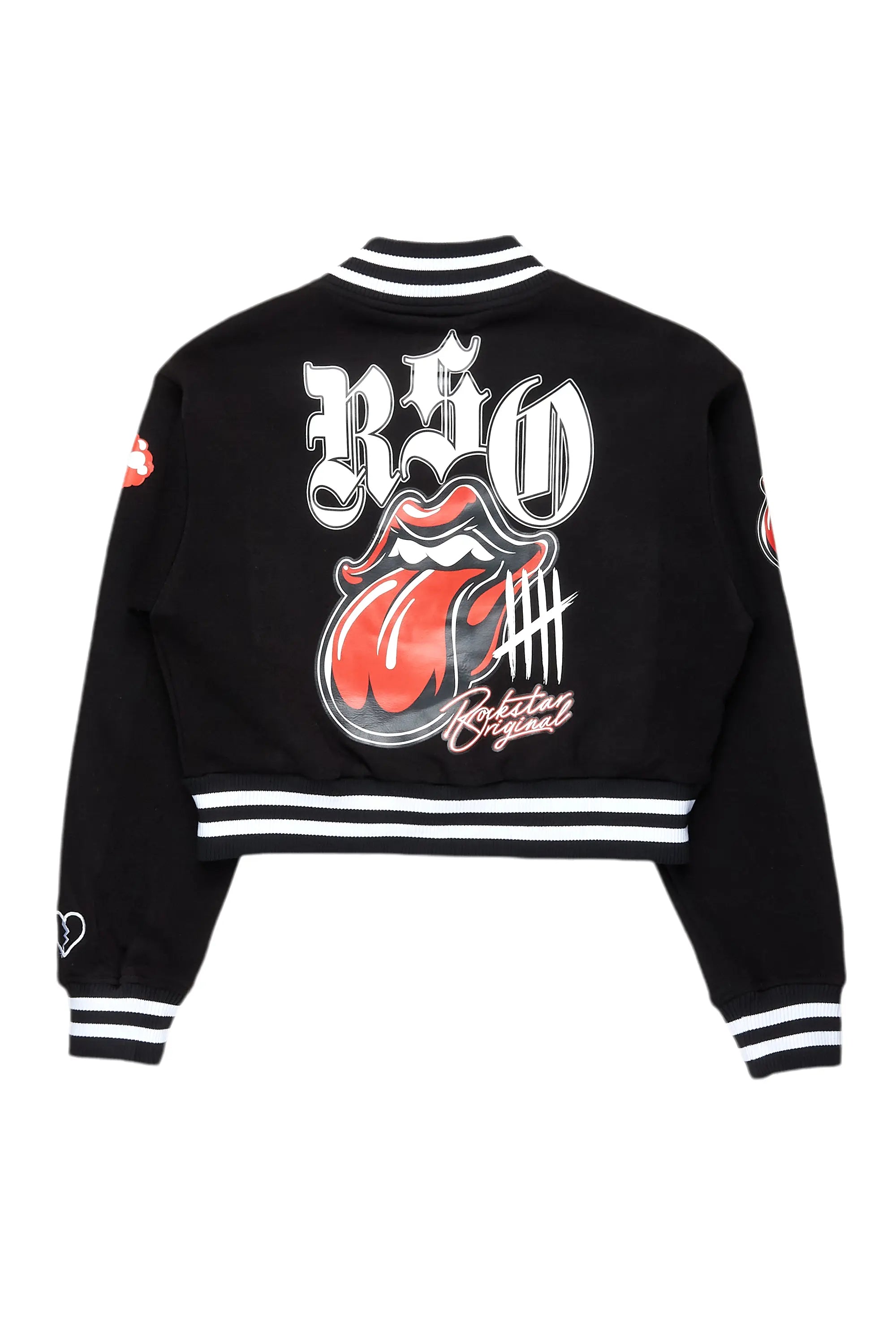 Eboni Black Varsity Jacket