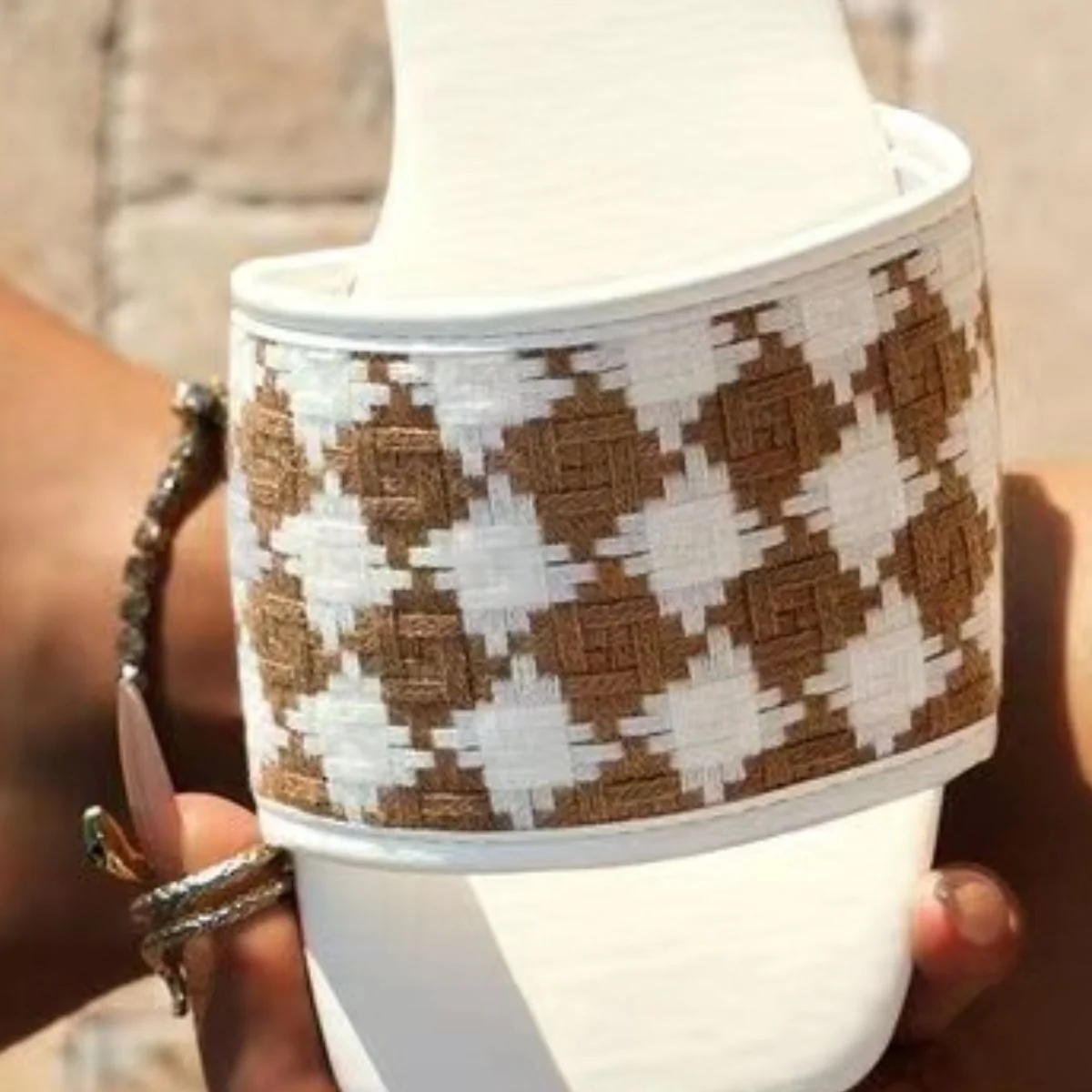 Plaid Open Toe Flat Sandals (multiple color options)